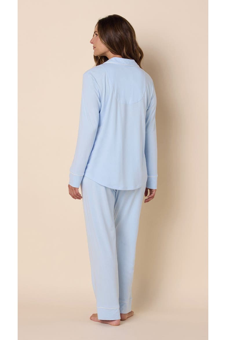 Pima Knit Pajama Set, Alternate, color, Powder Blue
