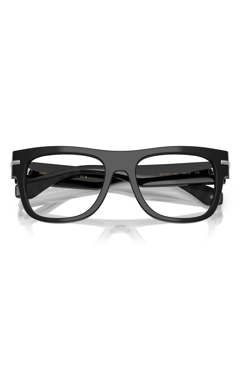 Dolce&Gabbana 54mm Square Optical Glasses, Alternate, color, 