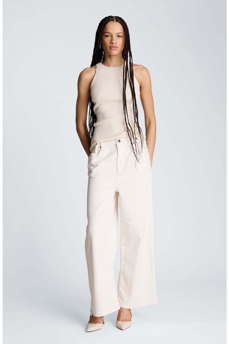 Adjustable Waist Wide Leg Pants, Alternate, color, PURE WHITE