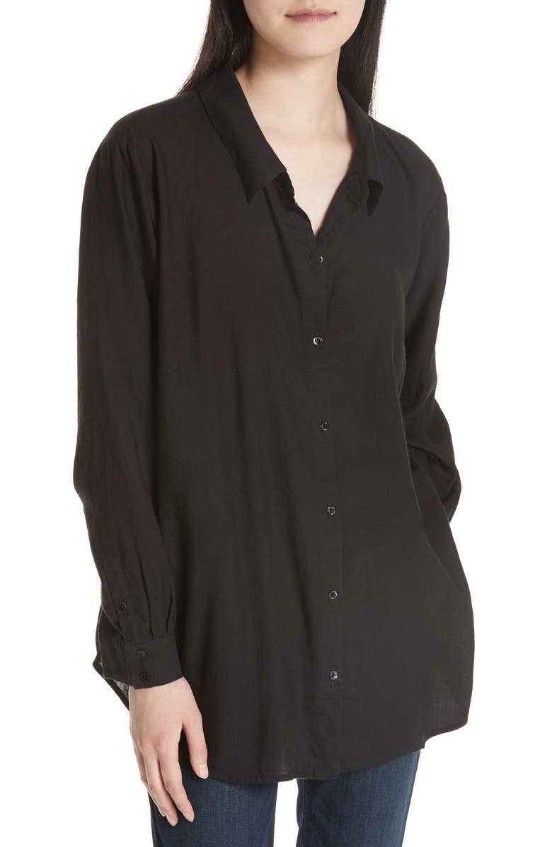 Eileen Fisher Tencel<sup>®</sup> Lyocell Shirt, Main, color, 
