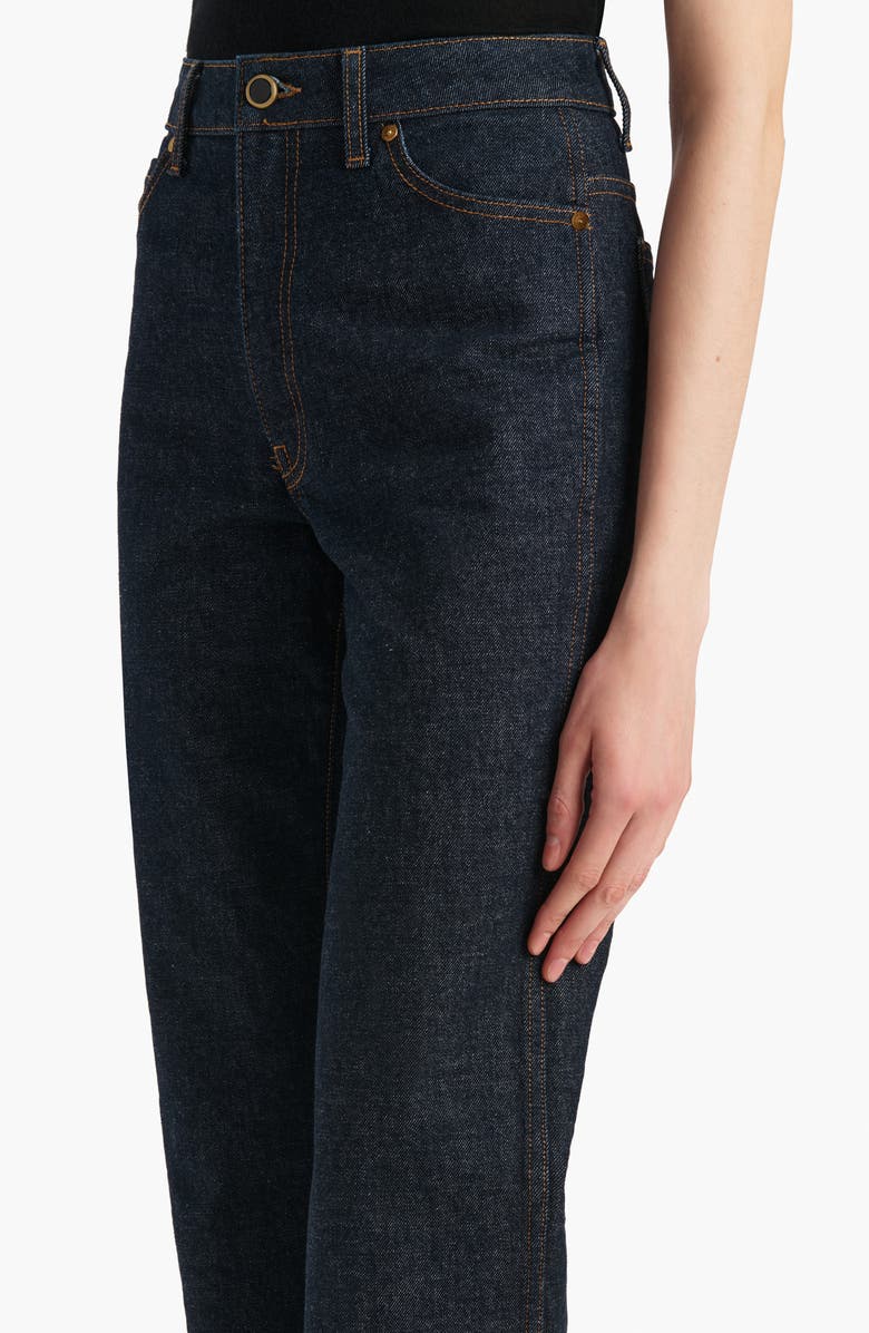 Khaite Danielle High Waist Straight Leg Jeans, Alternate, color, Benson