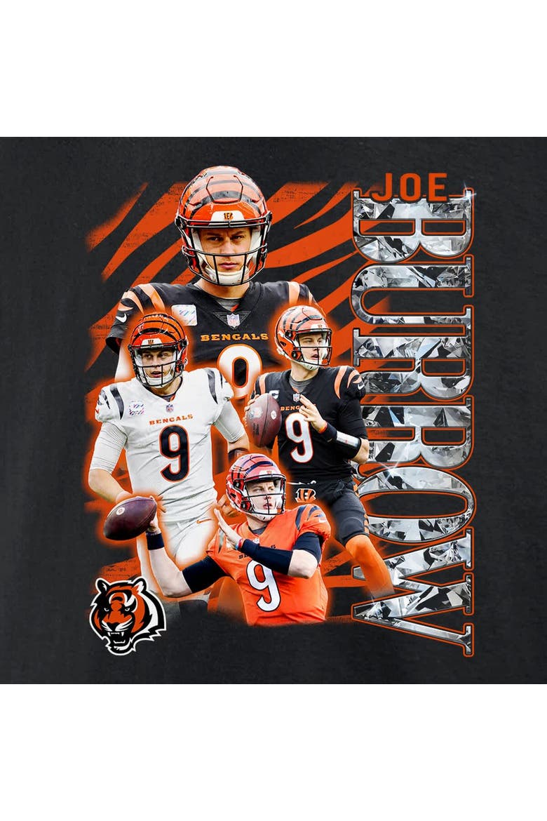 Men's Fanatics Joe Burrow Black Cincinnati Bengals Notorious Player Graphic T-Shirt, Alternate, color, Black