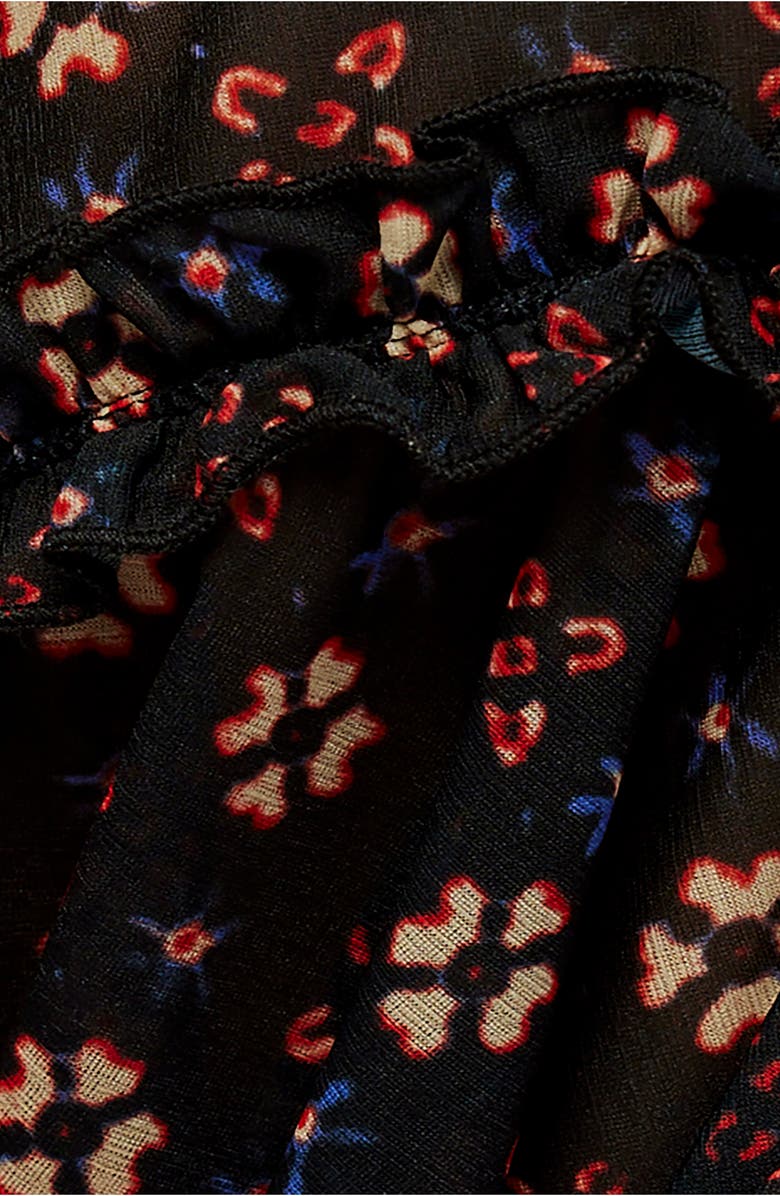 Free People Fearless Ruffle Racerback Tank Top, Alternate, color, Night Sky Combo