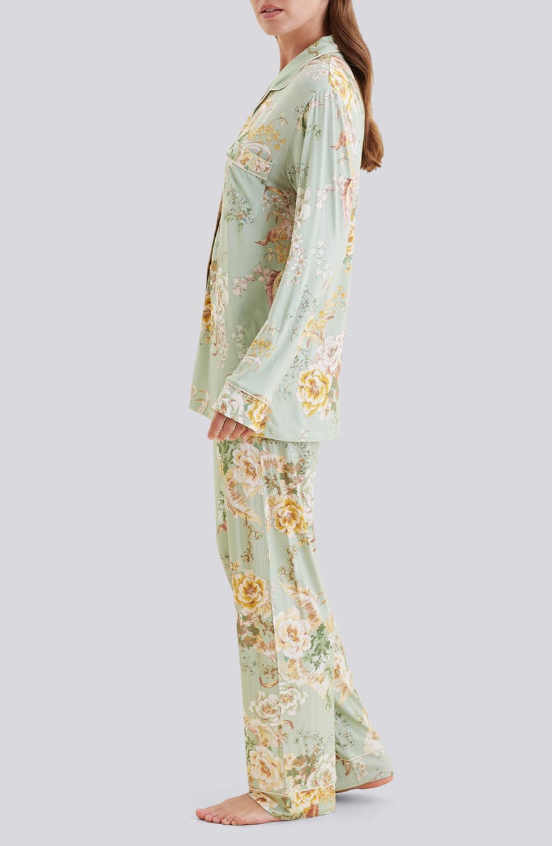 Papinelle Kate Pajamas, Alternate, color, Betsy Tea Green