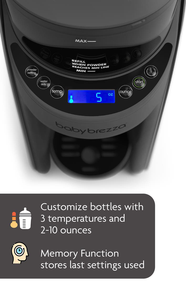 BABY BREZZA Formula Pro Advanced Automatic Formula Maker, Alternate, color, Charcoal