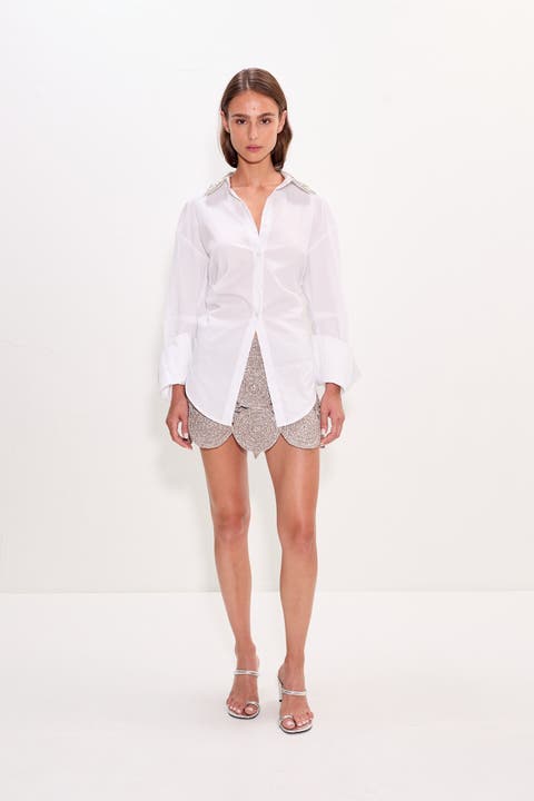 Loch Embellished Button Up