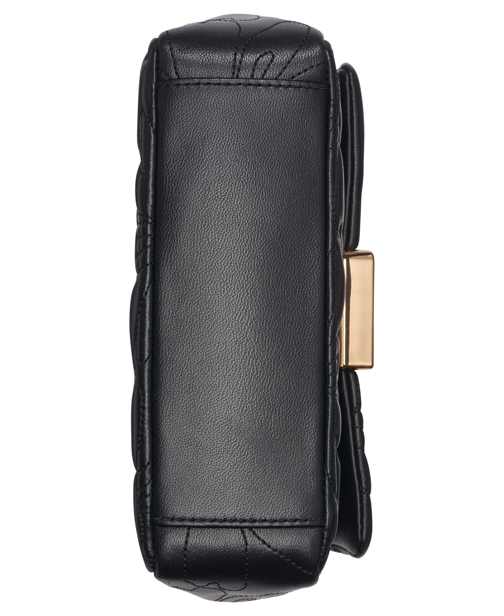 Lafayette Quilted Floral Crossbody, Alternate, color, Black/Gold