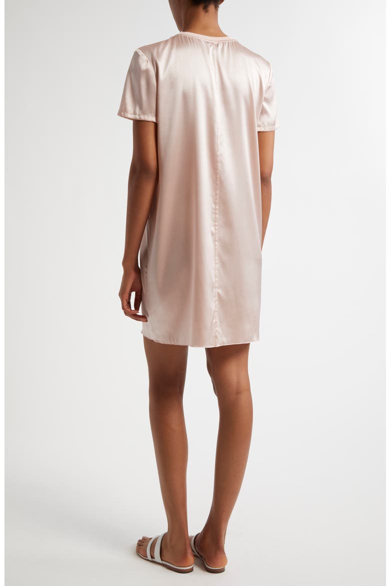 Stretch Charmeuse Shift Dress, Alternate, color, OYSTER PINK