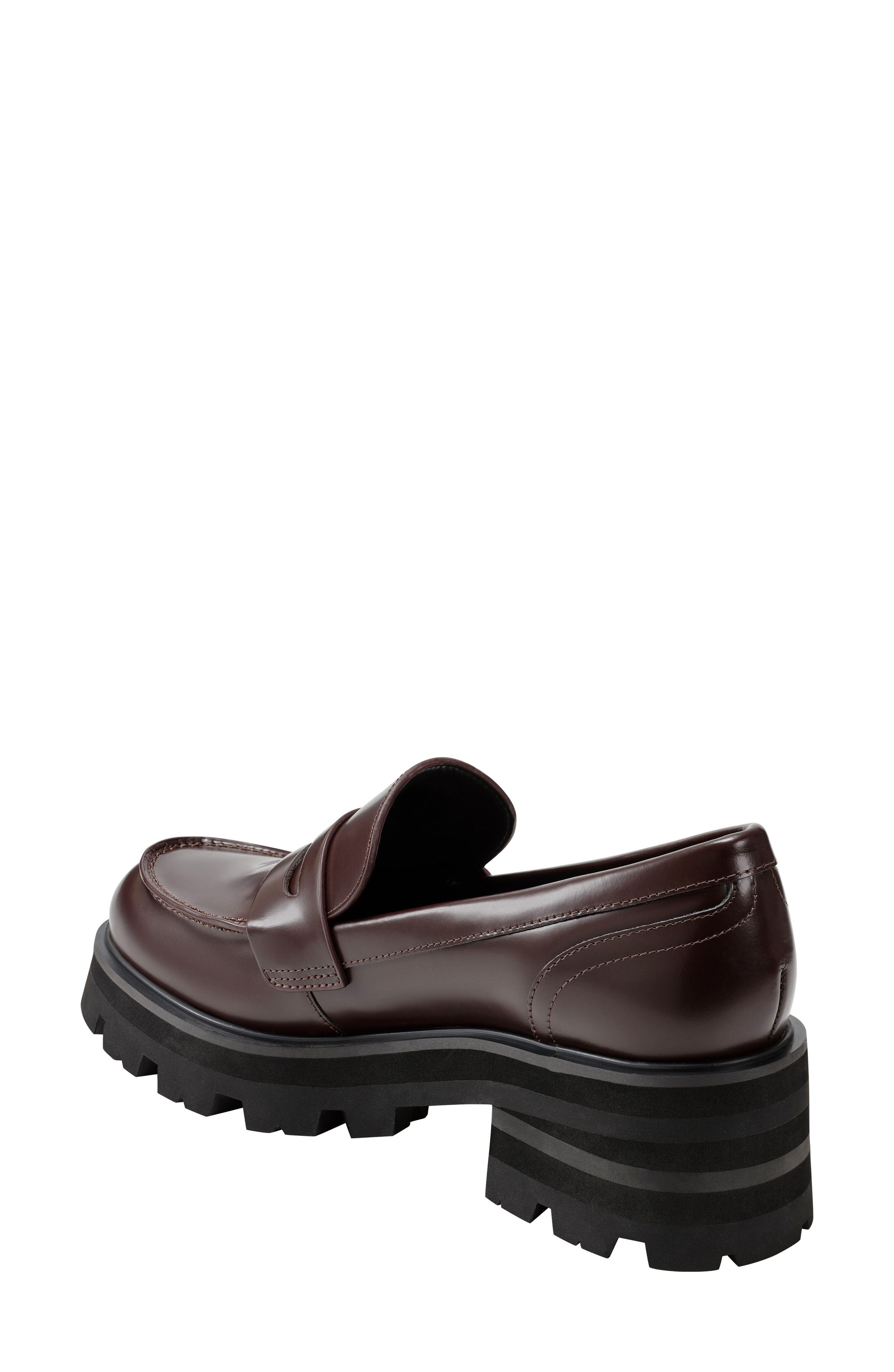 Latika Platform Loafer, Alternate, color, DARK RED