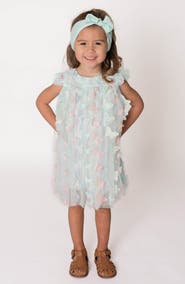 Popatu 3D Butterfly Fit & Flare Dress