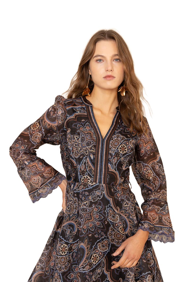 Hale Bob Artemis Organza Dress, Alternate, color, 