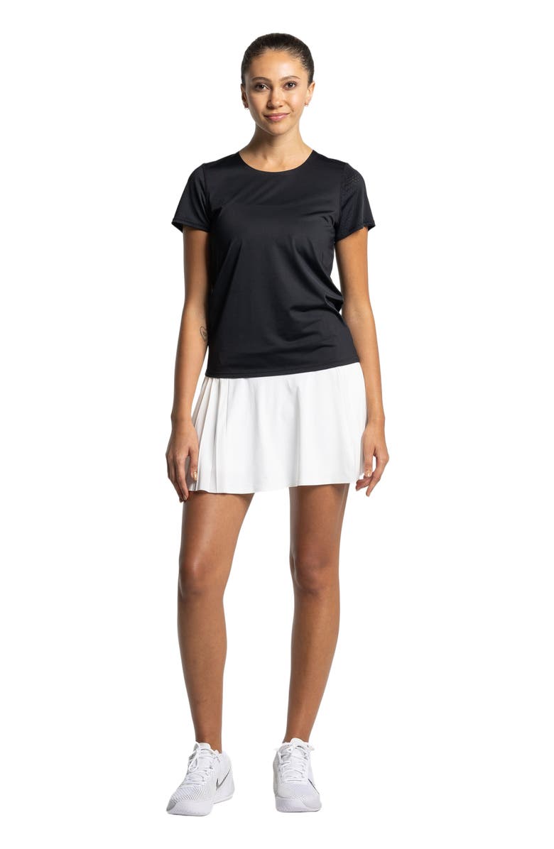 AVI Rally Pickleball Short Sleeve, Main, color, Black Beauty