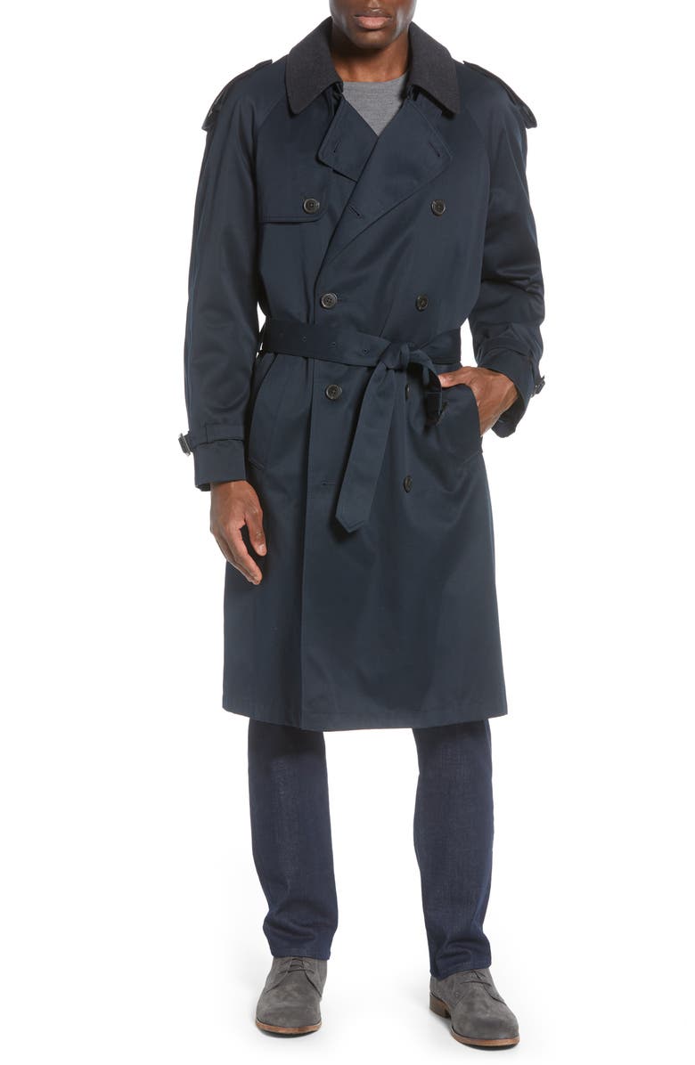 Hart Schaffner Marx Barrington Classic Fit Cotton Blend Trench Coat, Main, color,