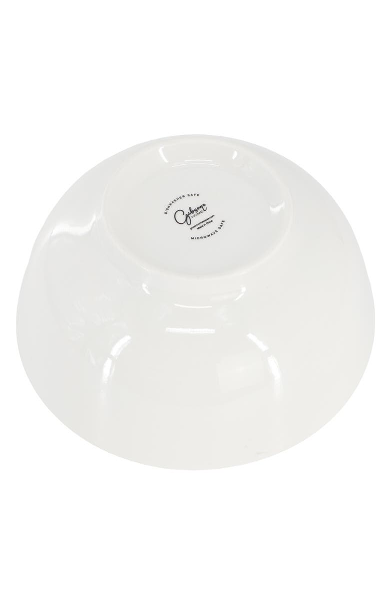 Gibson Home Great Essentials 2 Piece 6.9 Inch Fine Ceramic Noodle Bowl Set, Alternate, color, White