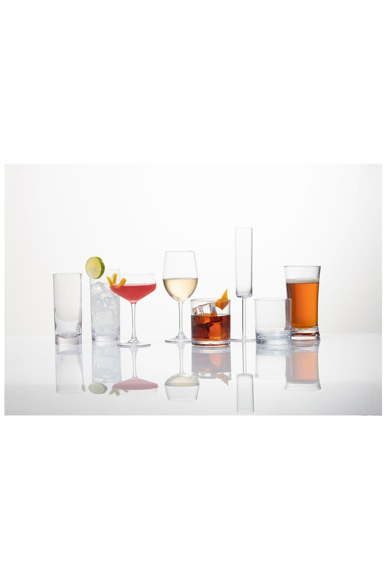 Set of 6 Outdoor Wine Glasses, Alternate, color, CLEAR