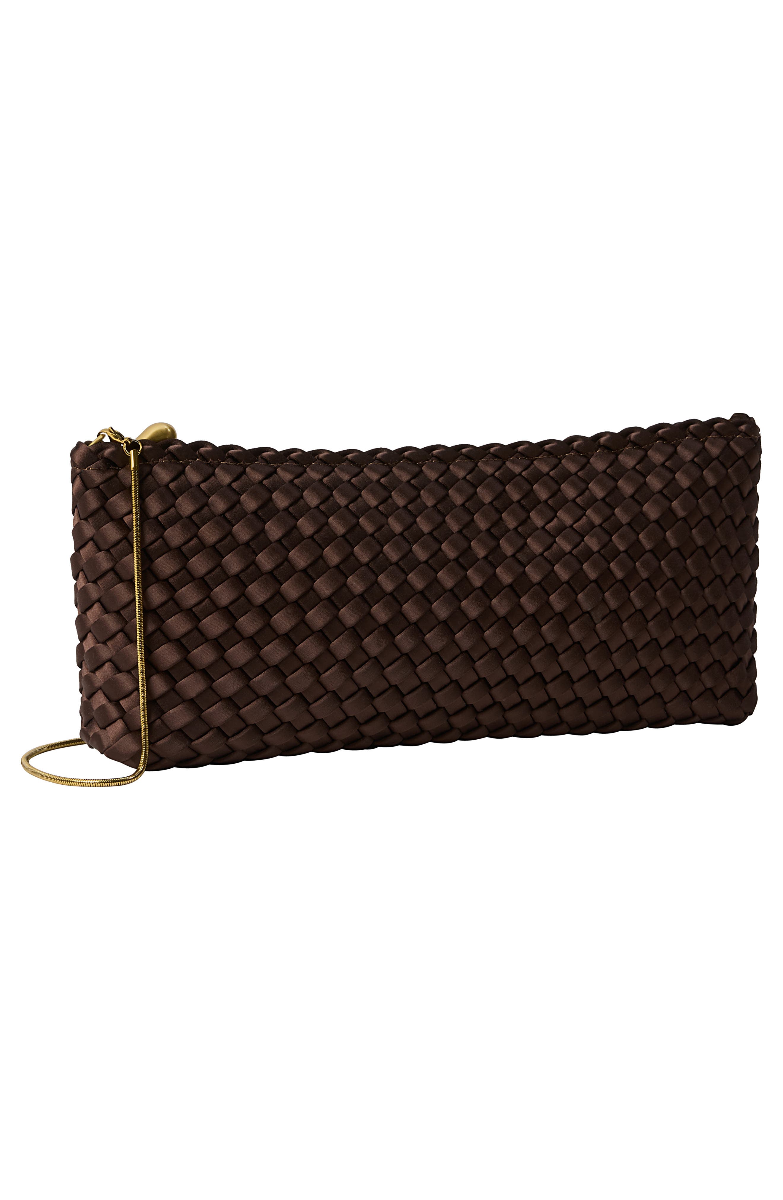 Medium Gala Clutch, Alternate, color, CHOCOLATE