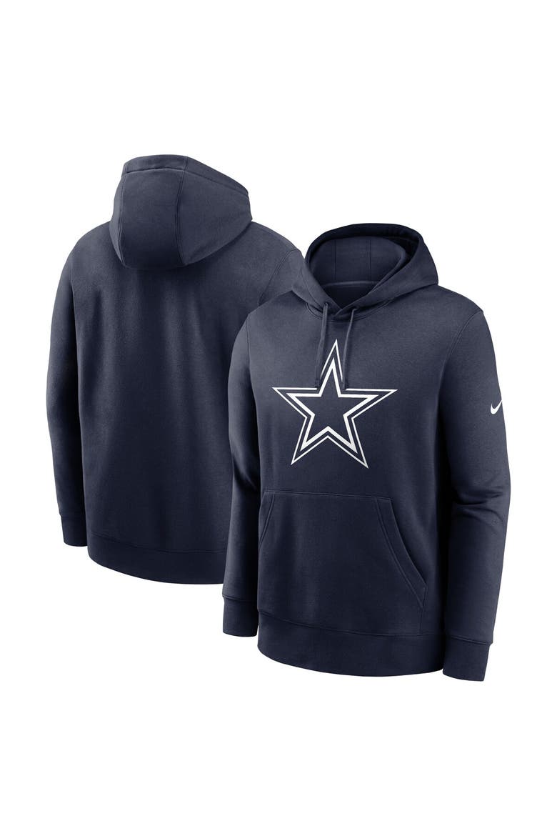 Men's Nike  Navy Dallas Cowboys Fan Gear Club Logo Pullover Hoodie, Main, color, Navy