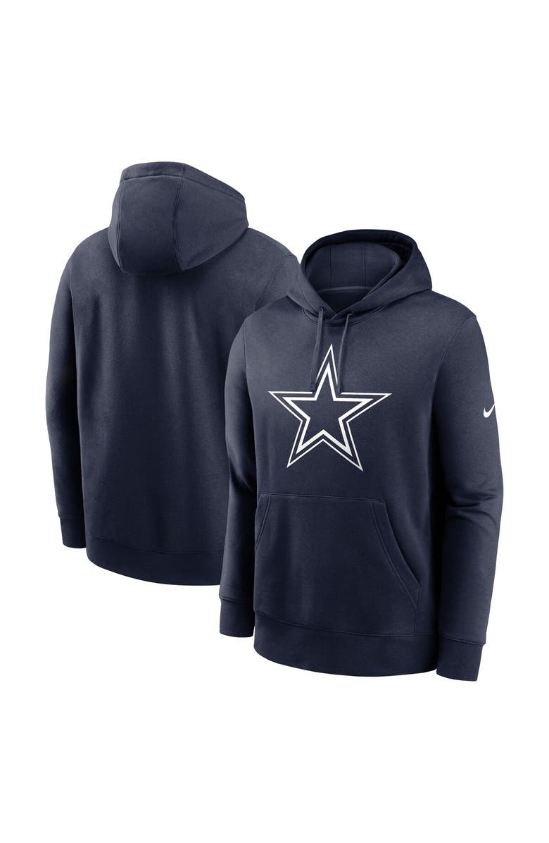 Nike Men's Nike  Navy Dallas Cowboys Fan Gear Club Logo Pullover Hoodie, Main, color, Navy