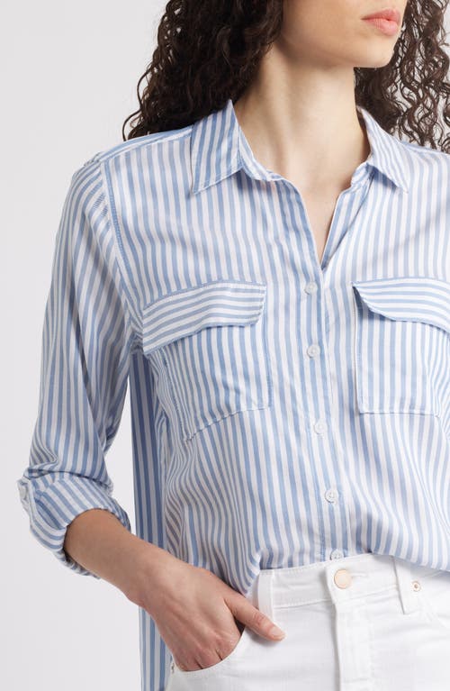 BEACHLUNCHLOUNGE BEACHLUNCHLOUNGE FALLON CROP BUTTON-UP SHIRT 