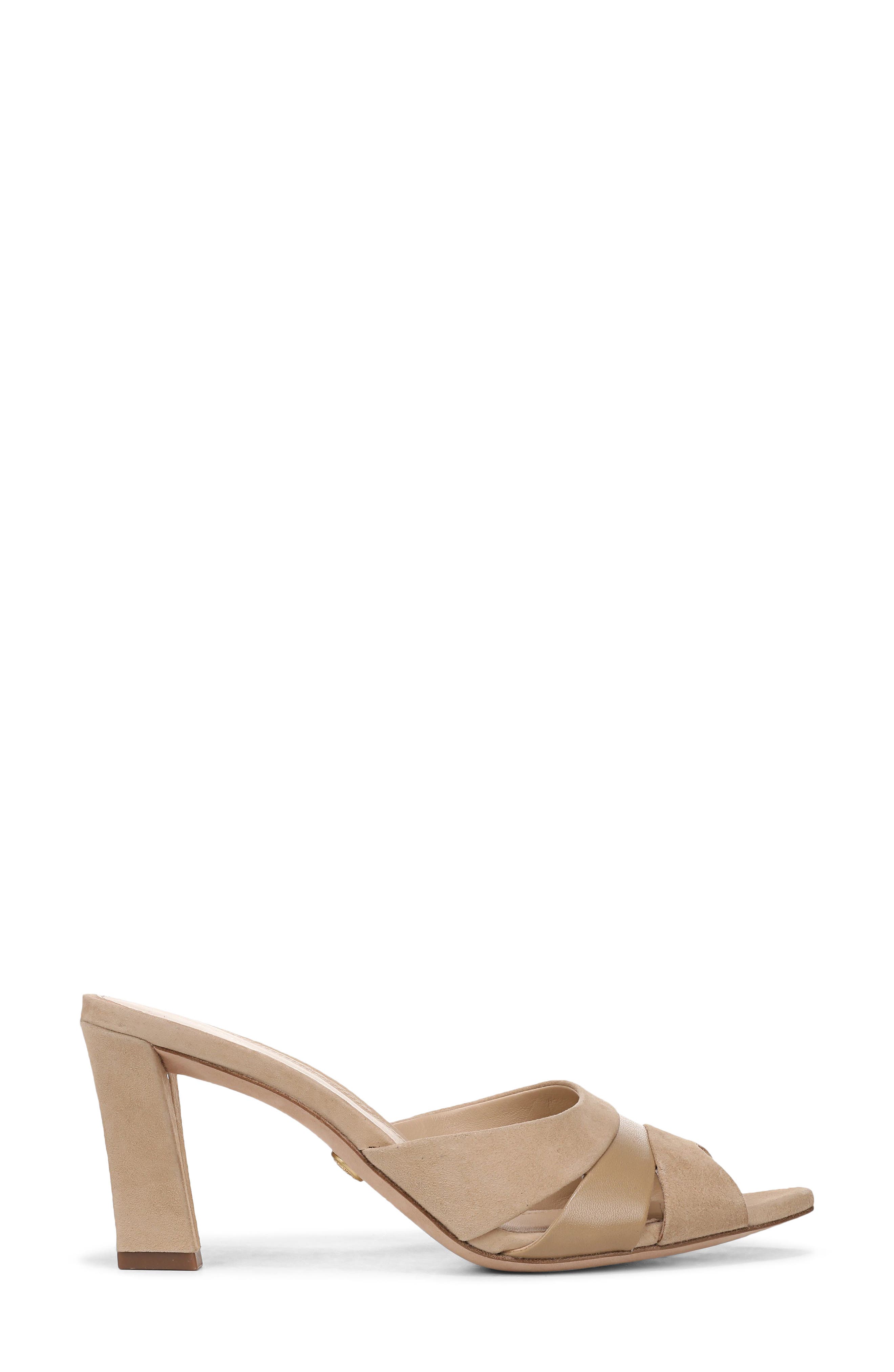 Veronica Beard Cassiel Pointed Toe Slide Sandal, Alternate, color, Sand