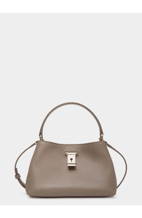 Lock Me Minibag in Grained Leather