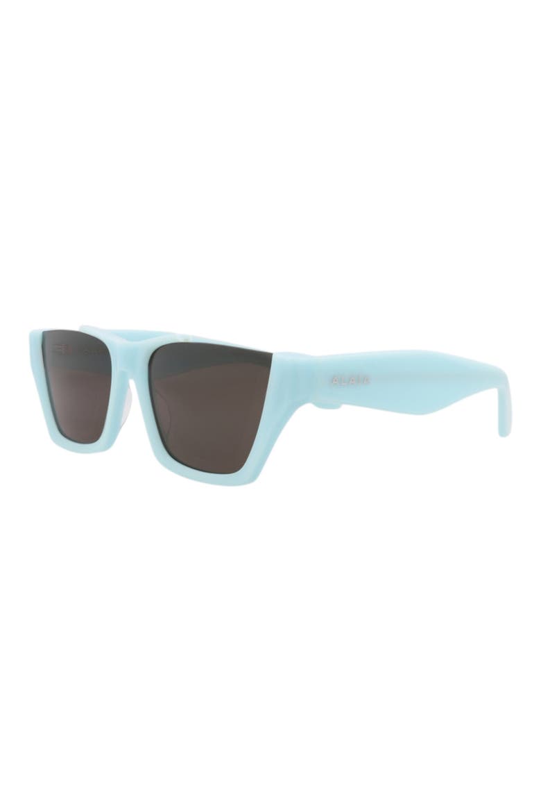 58mm Square Sunglasses, Alternate, color, LIGHT BLUE LIGHT BLUE GREY