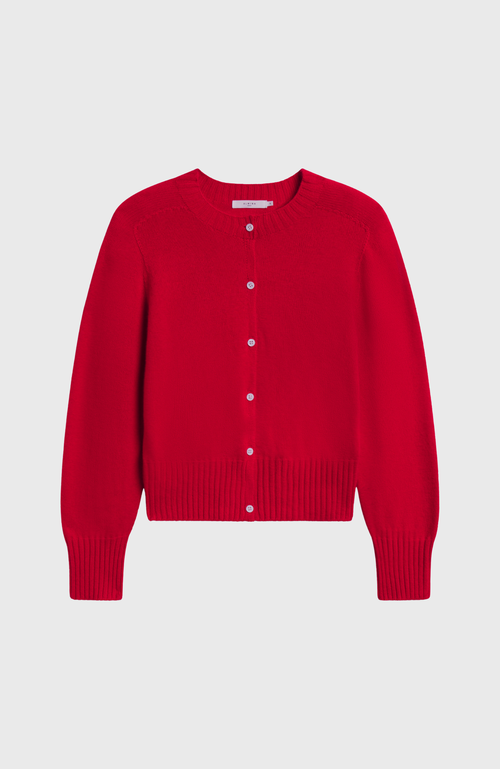Almina Concept Knit Cardigan In Red