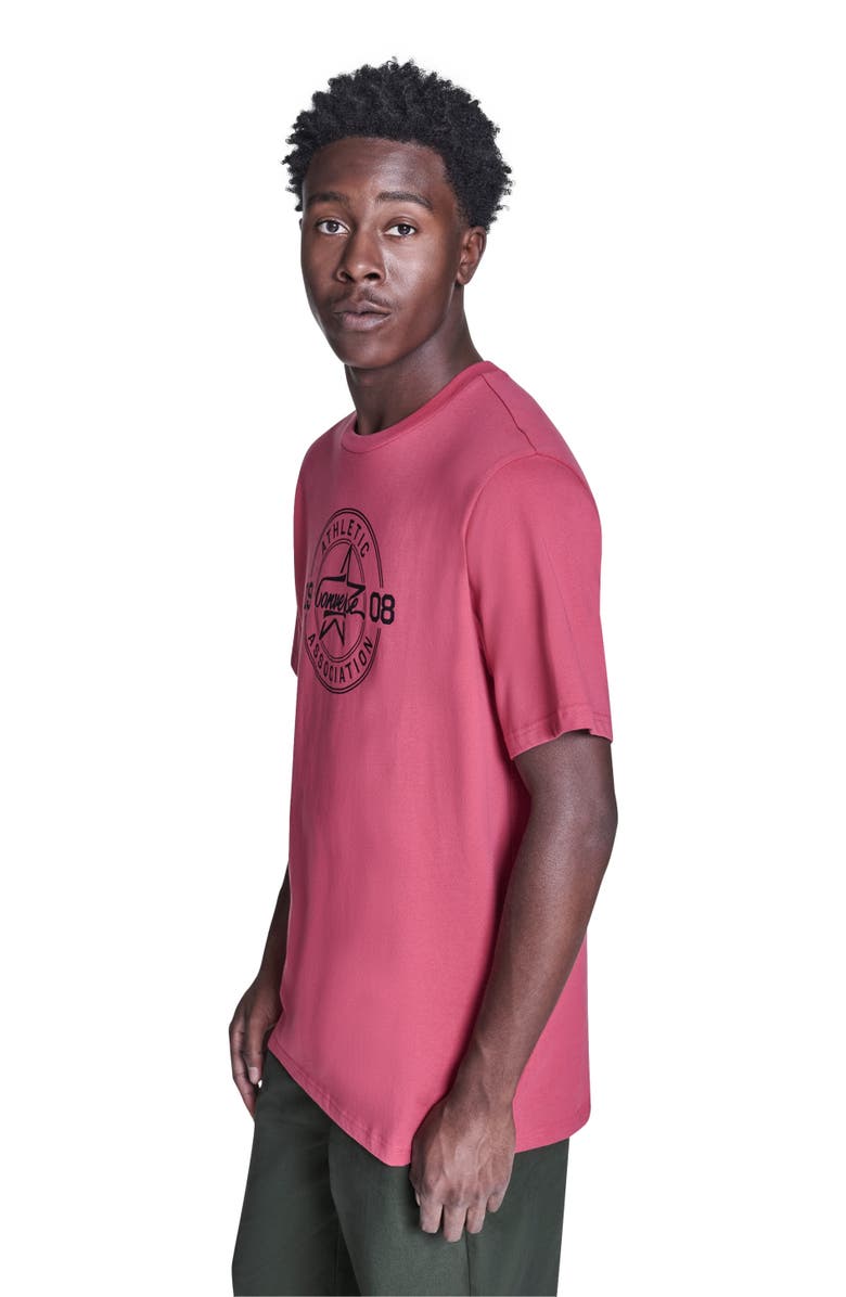 Converse Star Script Tee, Alternate, color, Rose Cherry