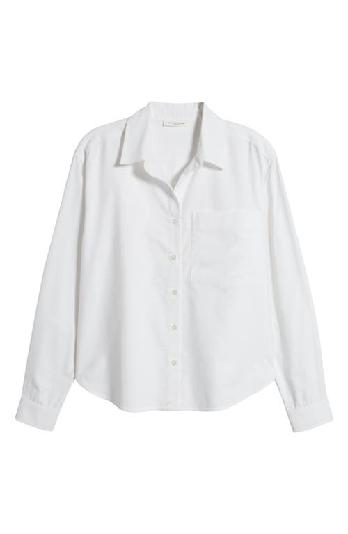 Beachlunchlounge Cammi Cotton Button-up Shirt In White