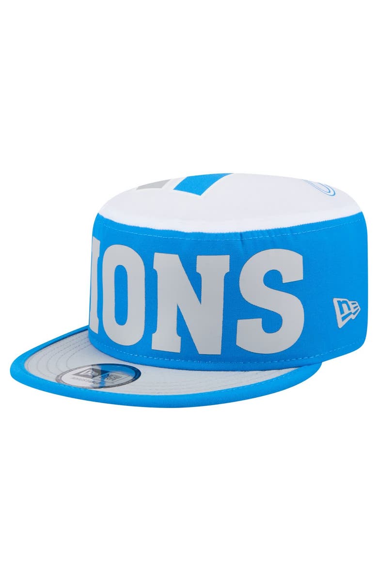 New Era Men's New Era Blue Detroit Lions Throwback Retro Painter Snapback Hat, Main, color, 