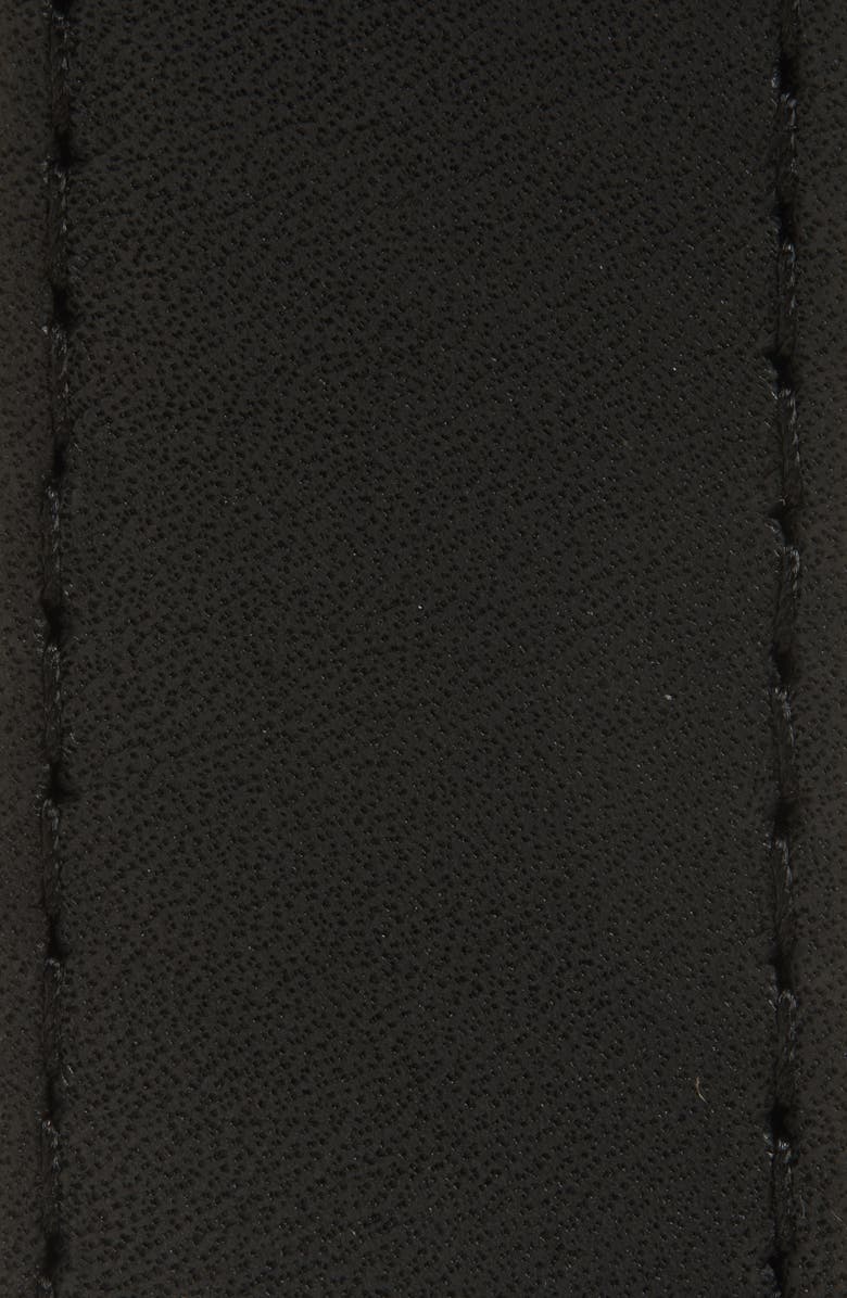 Janessa Leoné Myra Leather Wrap Belt, Alternate, color, Black