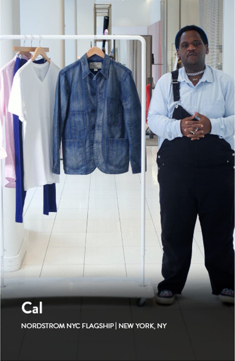 Indigo Stripe Twill Engineer Coat, sales video thumbnail