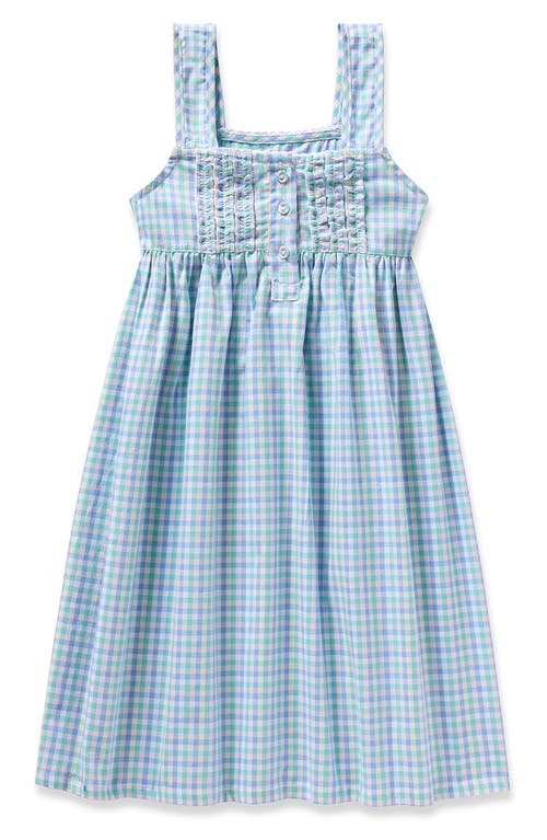 Petite Plume Kids' Gingham Nightgown In White