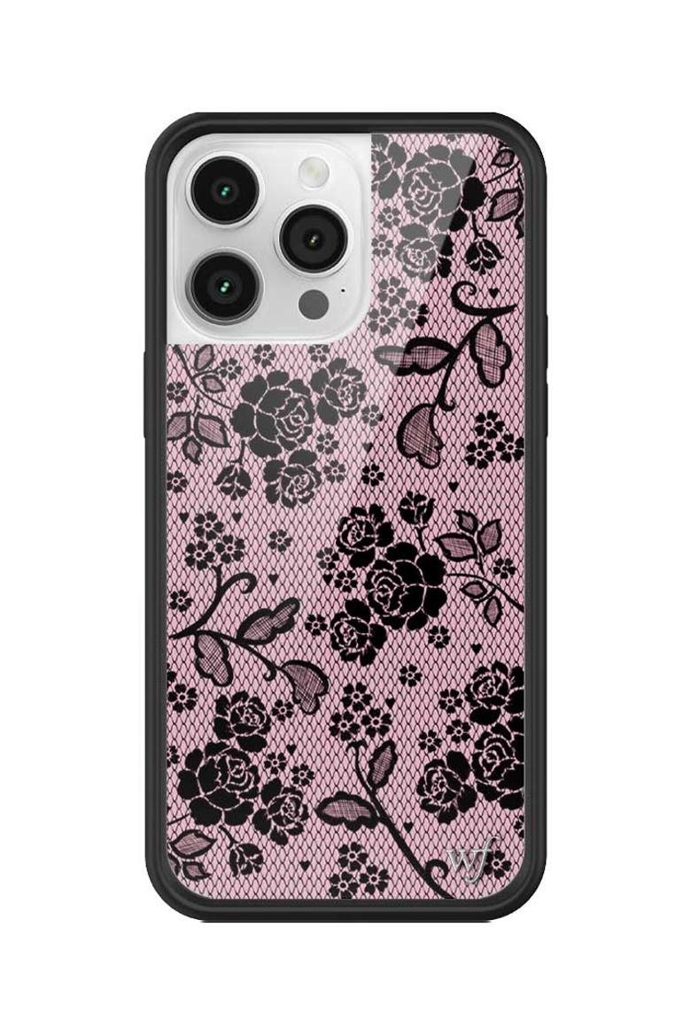 Lace Lover iPhone Case, Alternate, color, Pink