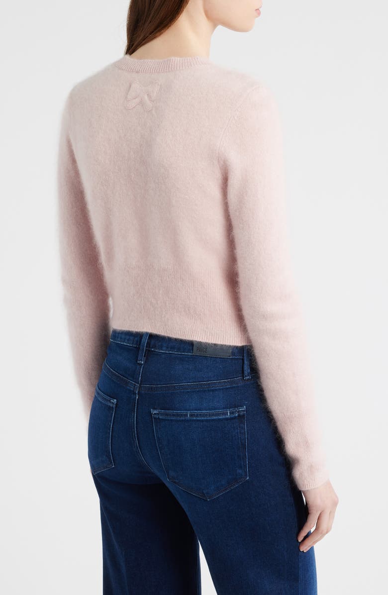 LoveShackFancy Adeanne Cashmere Cardigan, Alternate, color, Lilac