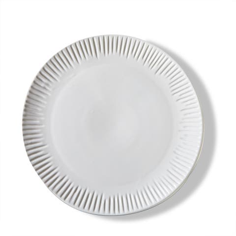 Vista Dinner Plate White Stoneware Everyday