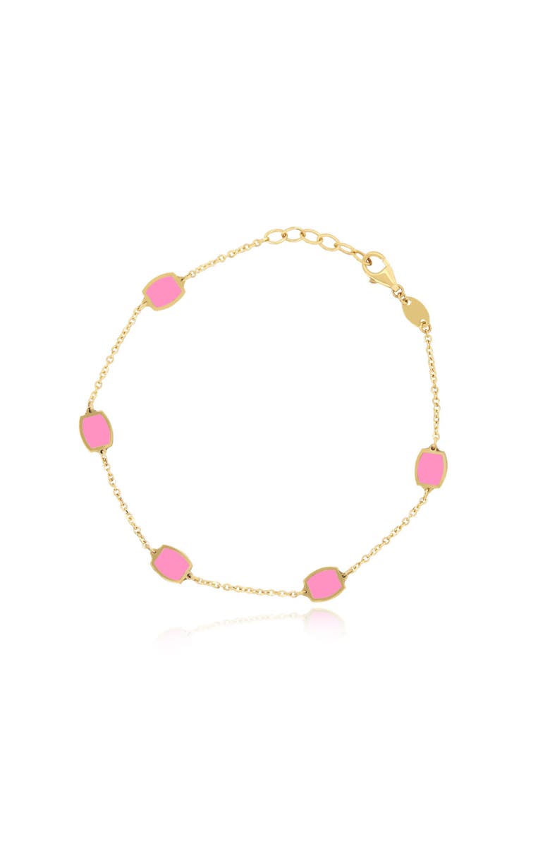 The Lovery Fine Jewelry Bubblegum Pink Icon Bracelet, Main, color, Bubblegum Pink