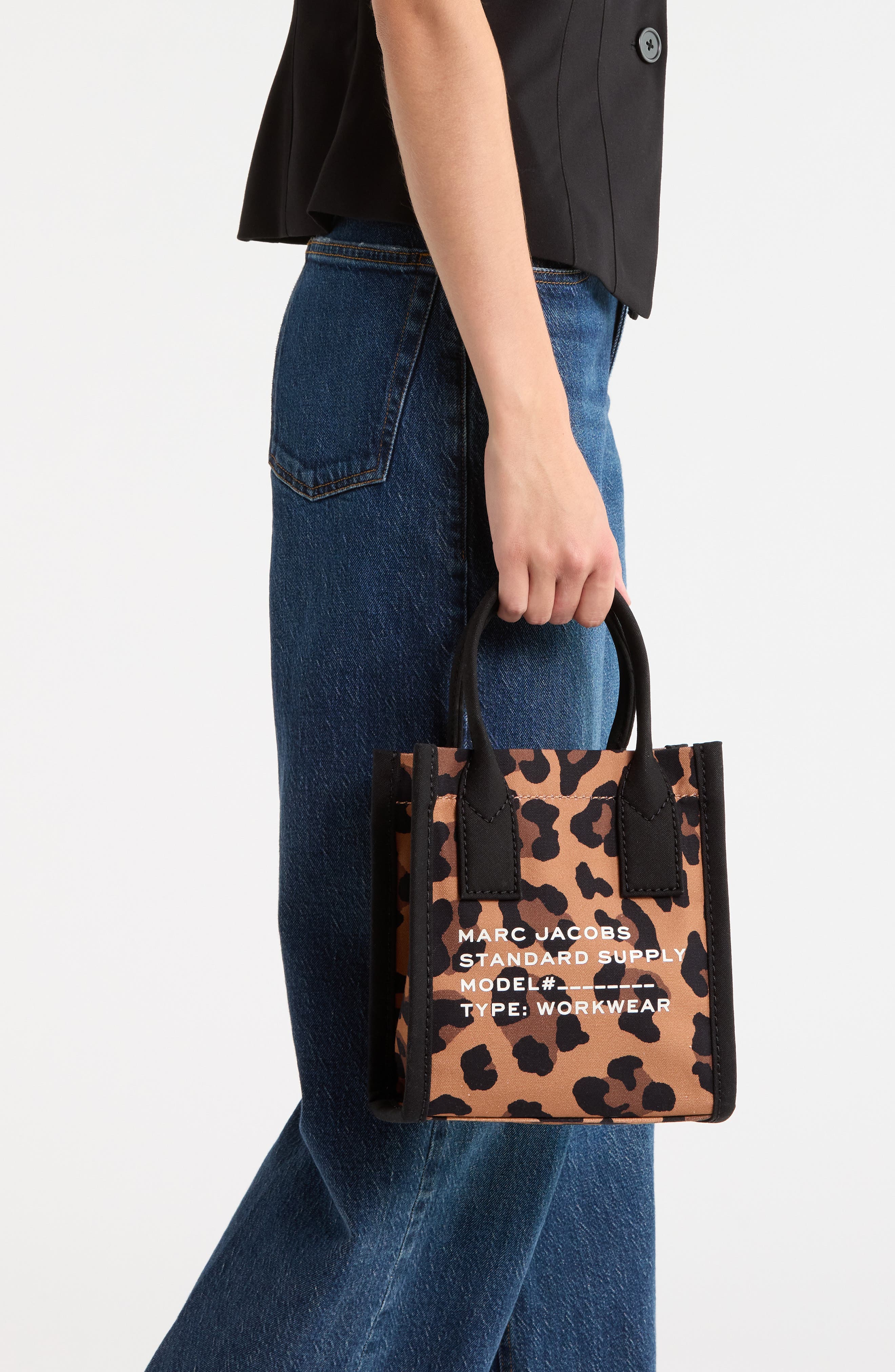 The Leopard Print Canvas Tote, Alternate, color, LEOPARD MULTI