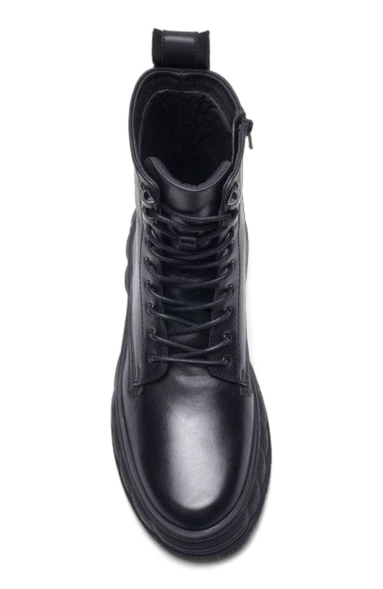 A. Veer Bastion Ankle Boot, Alternate, color, Black Leather