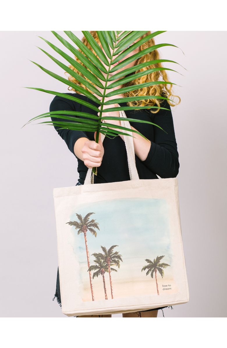 The Tote Project Free to Dream (Palm Trees) | Tote, Alternate, color, Natural