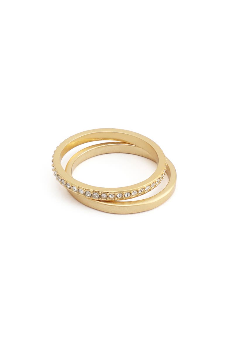 Set of Two Rings, Alternate, color, VINTAGE GOLD