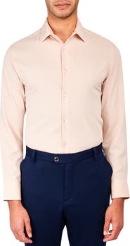 Brooklyn Brigade Slim Fit Solid Performance Dress Shirt