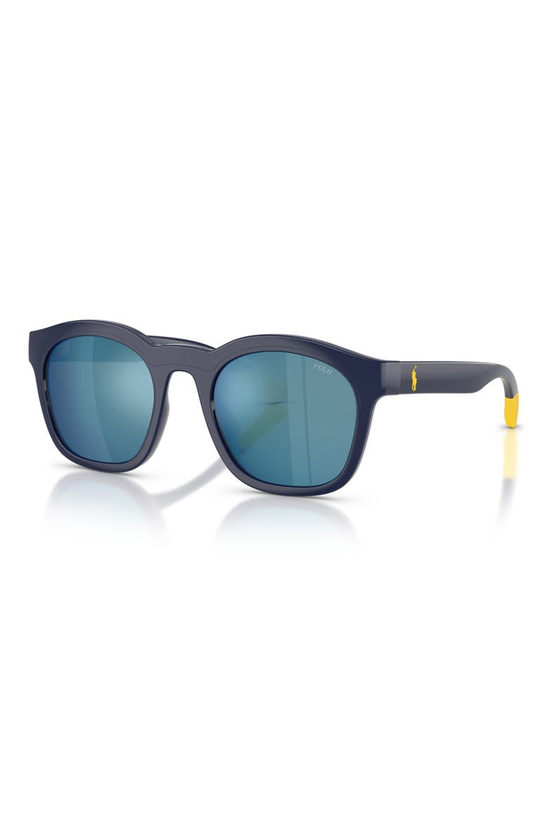 51mm Square Sunglasses, Alternate, color, SHINY NAVY BLUE / DARK BLUE