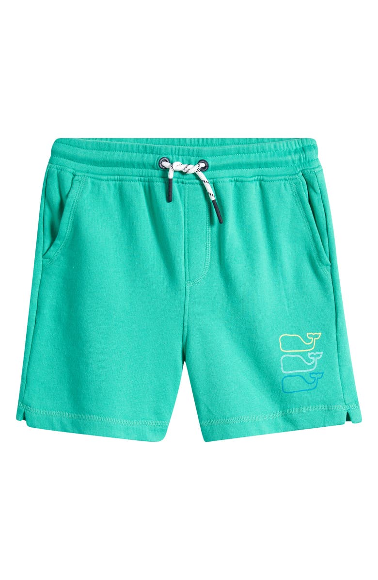 vineyard vines Kids' Sunwashed Cotton Blend Fleece Drawstring Shorts, Main, color, 