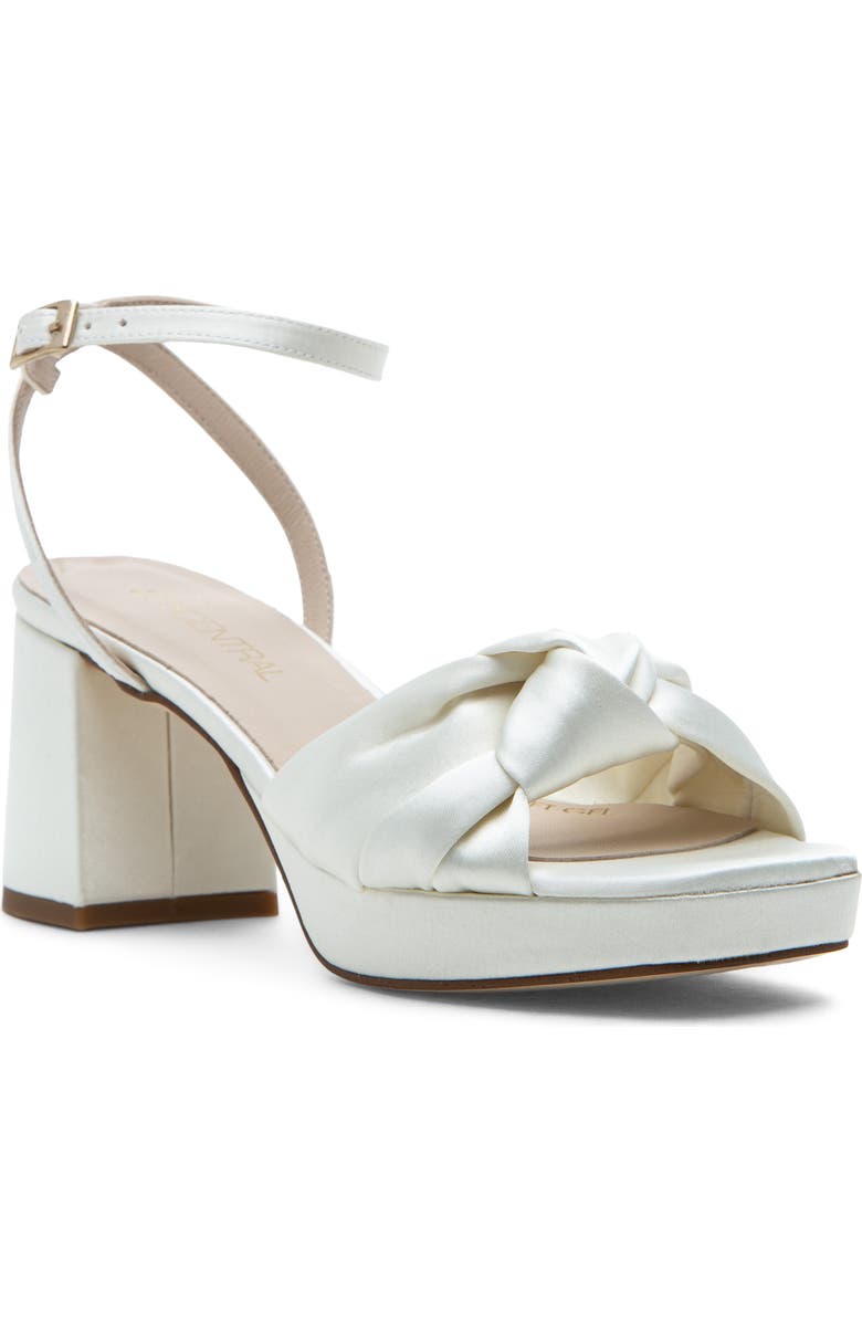 275 Central Malik Ankle Strap Platform Sandal, Main, color, White
