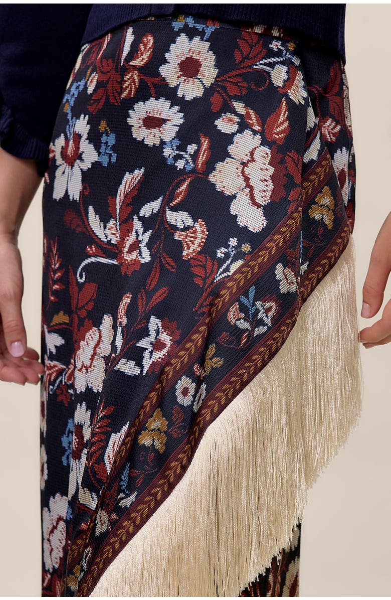 Rebecca Taylor Selah Skirt, Alternate, color, Navy Combo