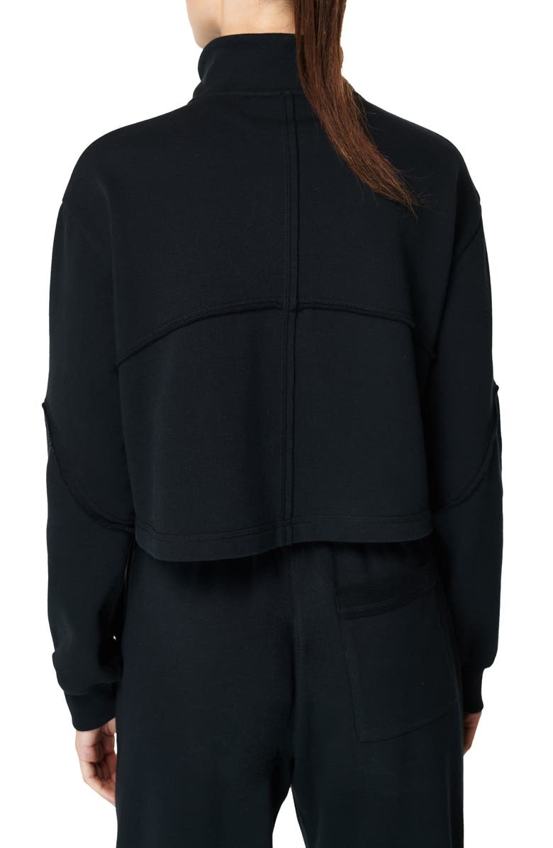 Sweaty Betty Revive Half Zip Crop Sweatshirt, Alternate, color,