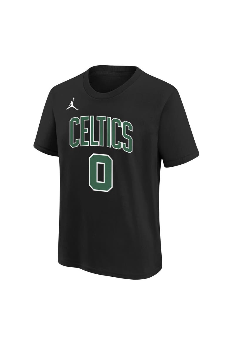 Youth Jordan Brand Jayson Tatum Black Boston Celtics Statement Edition Name & Number Player T-Shirt, Alternate, color, Black