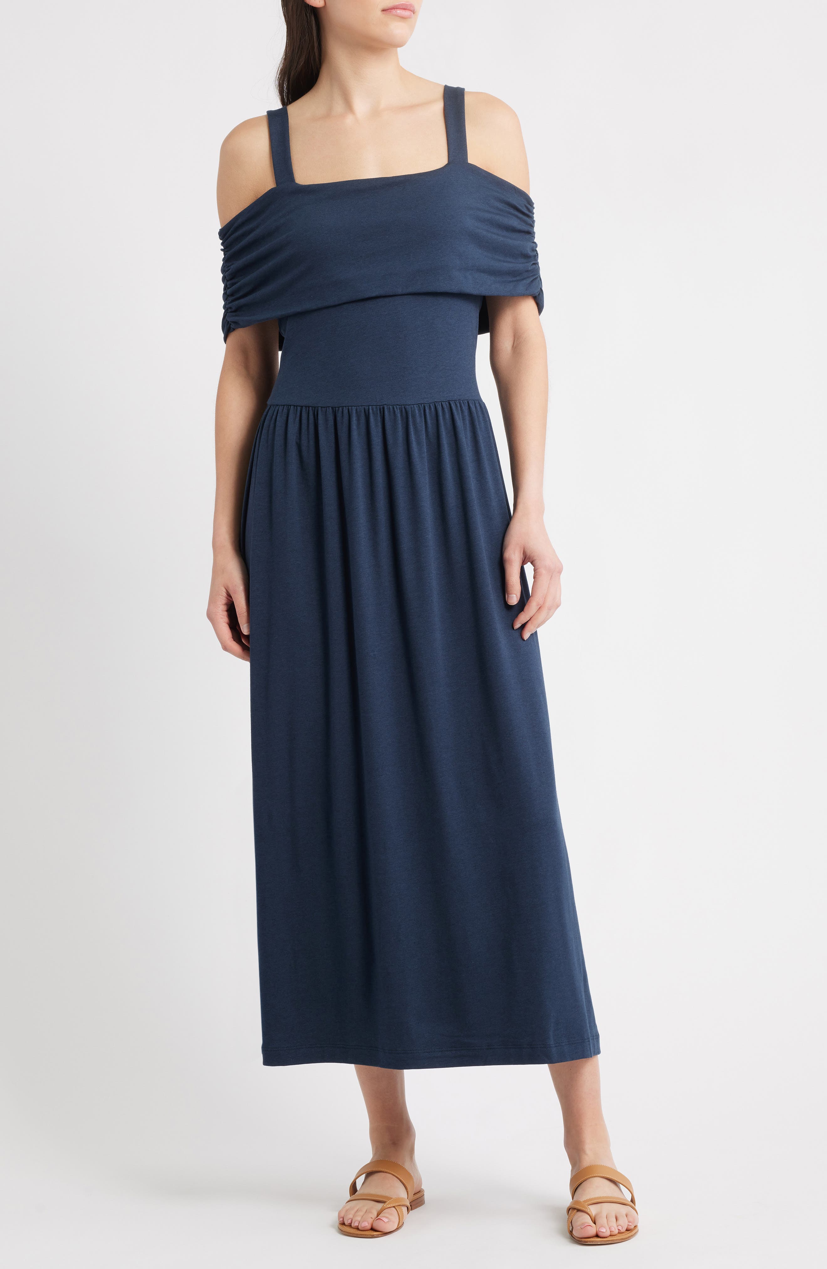 Nation LTD Tamaira Flounce Sleeveless Maxi Dress