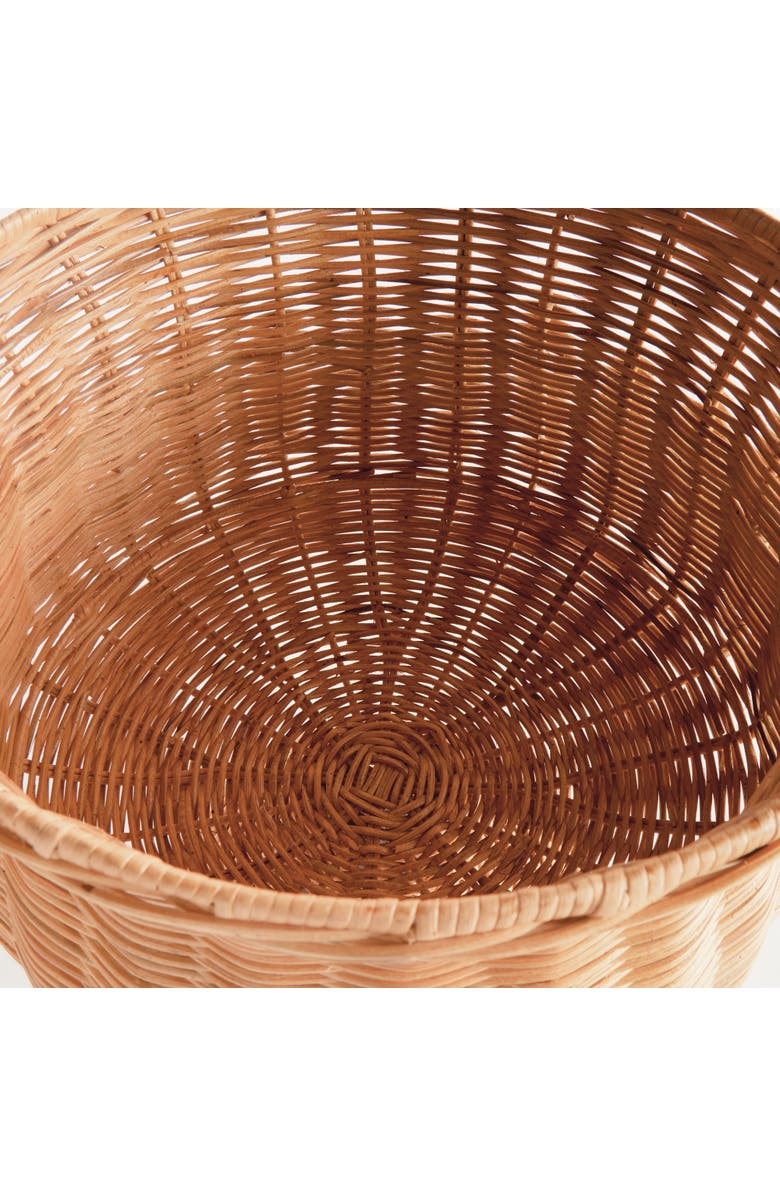 Napa Home & Garden Chesapeake Natural Rattan Footed Urn Wide, Alternate, color, Brown